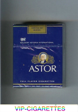 Astor short Waldorf Astoria International cigarettes American Blend Full Flavor