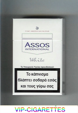 Assos International White cigarettes Fine American Blend