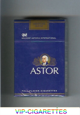 Astor Waldorf Astoria International cigarettes American Blend Full Flavor