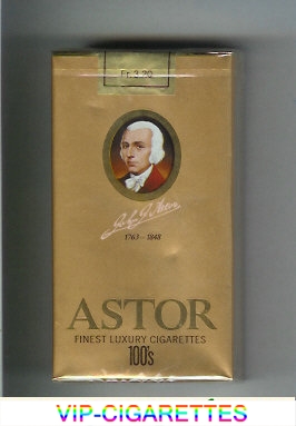 Astor 100s Finest Luxury Cigarettes 1763-1848 soft box