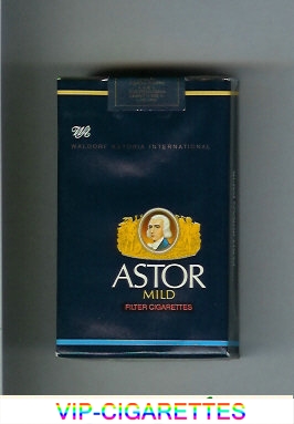 Astor Mild Filter Cigarettes Waldorf Astoria