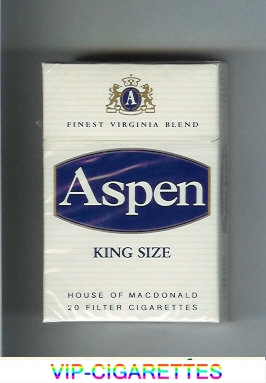 Aspen king size cigarettes