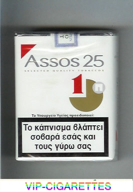 Assos 25 cigarettes soft box white and red