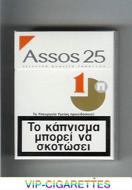 Assos 25 cigarettes white and orange