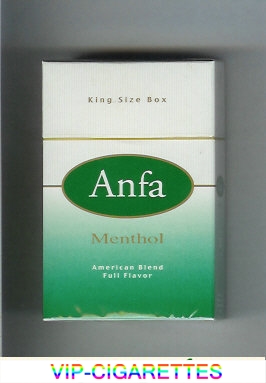Anfa Menthol cigarettes American Blend Full Flavor