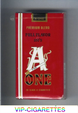 A One 120s cigarettes Premium Blend Full Flavor USA