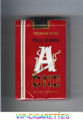 A One Premium Blend Full Flavor cigarettes soft box