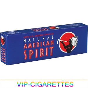 American Spirit Cigarettes US Grown Full Bodied Dark Blue Box