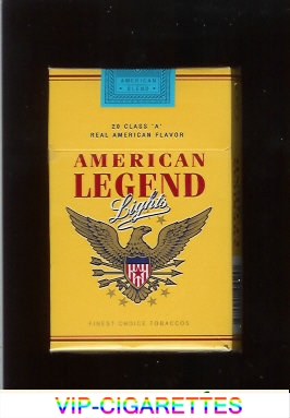 American Legend Lights cigarettes Yellow