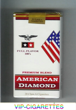 American Diamond 100s Full cigarettes Flavor Premium Blend