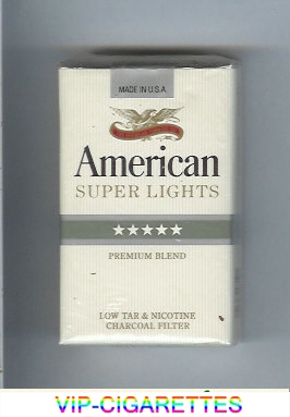 American Super Lights soft box cigarettes USA