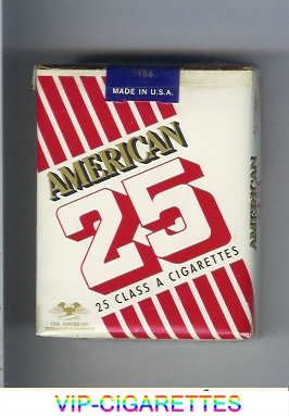 American 25 cigarettes USA