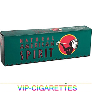 American Spirit Cigarettes Menthol Full Bodied Dark Green Box
