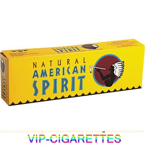 American Spirit Cigarettes Mellow Taste Yellow Box