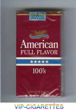 American Full Flavor 100s cigarettes USA