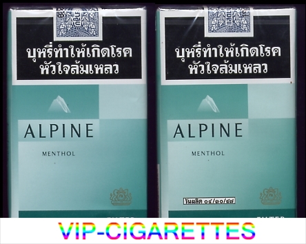 Alpine Menthol Filter cigarettes Thailand