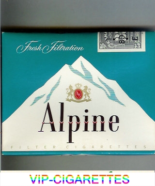 Alpine Menthol Filter cigarettes Canada