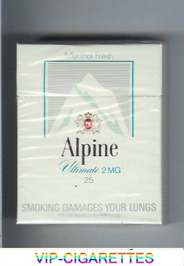Alpine Menthol Ultimates cigarettes