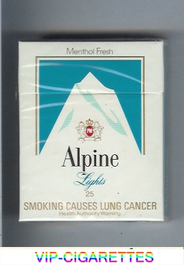 Alpine Menthol Lights cigarettes Australia