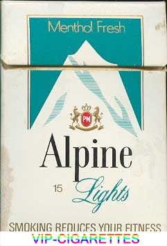 Alpine Menthol Lights 15 cigarettes Australia