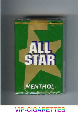 All Star Menthol cigarettes
