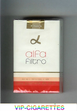 Alfa Filtro king size cigarettes