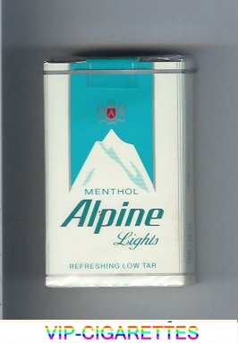 Alpine Menthol Lights cigarettes