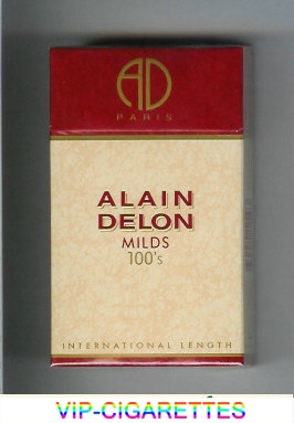 Alain Delon Milds 100's cigarettes