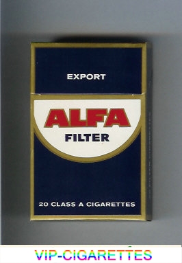 Alfa Export Filter cigarettes