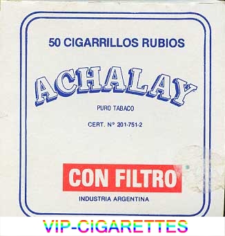 Achalay Puro Tabaco 50 Cigarrillos Rubios Cigarettes