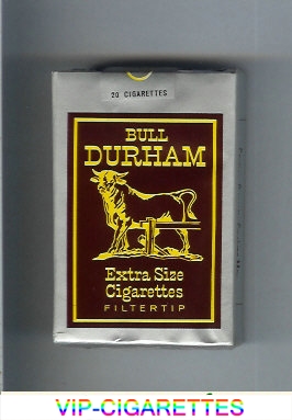Bull Durham extra size cigarettes filtertip