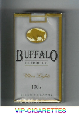 Buffalo Ultra Lights 100s cigarettes Filter De Luxe