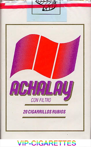 Achalay Con Filtro 20 Cigarrillos Rubios Cigarettes