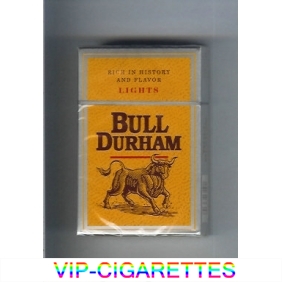 Bull Durham Lights cigarettes Yellow Rich in History and Flavor
