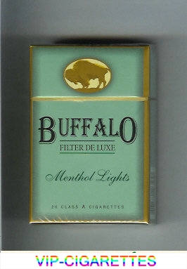 Buffalo Menthol Lights cigarettes Filter De Luxe