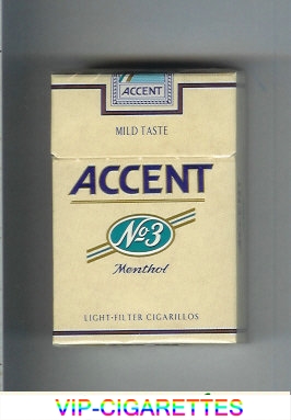 Accent No.3 Menthol Cigarettes