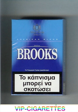 Brooks blue cigarettes American Blend Selected Quality Tobaccos