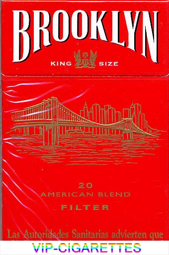 Brooklyn red cigarettes American Blend filter France