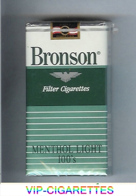 Bronson Menthol Lights 100s cigarettes filter