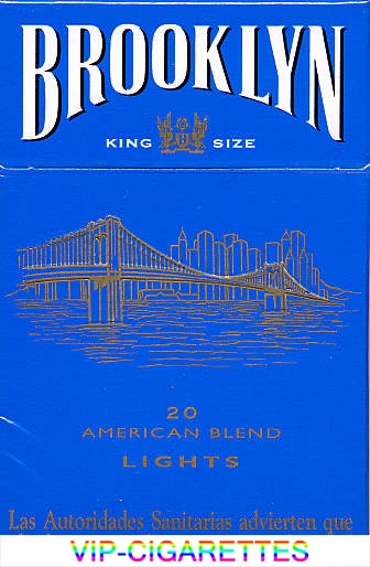 Brooklyn blue cigarettes American Blend lights France