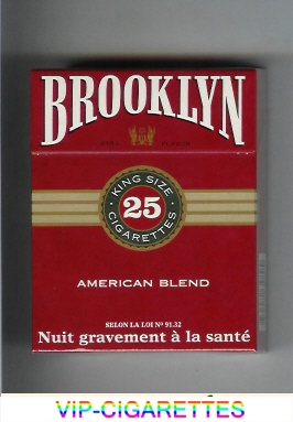 Brooklyn American Blend cigarettes king size 25