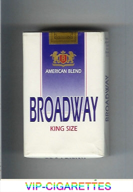 Broadway American Blend king size cigarettes soft box USA