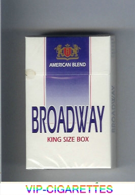 Broadway king size box cigarettes American Blend