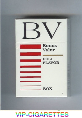 BV Bonus Value Full Flavor cigarettes USA