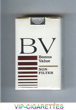 BV Bonus Value Non-Filter cigarette USA