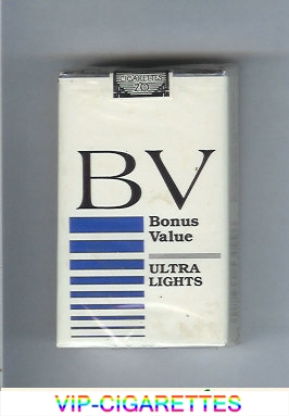 BV Bonus Value Ultra Lights cigarettes USA