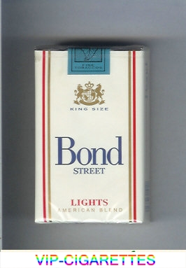 Bond Street light cigarettes American Blend USA