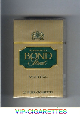 Bond Street Godfrey Phillips Menthol cigarettes USA