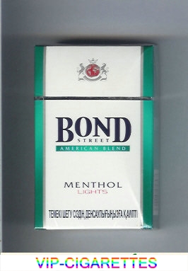 Bond Street cigarettes Menthol Lights American Blend Switzerland