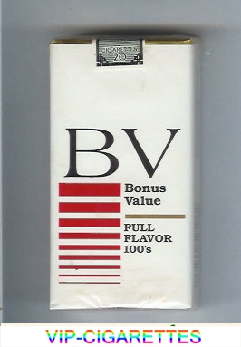 BV Bonus Value Full Flavor 100s cigarettes USA